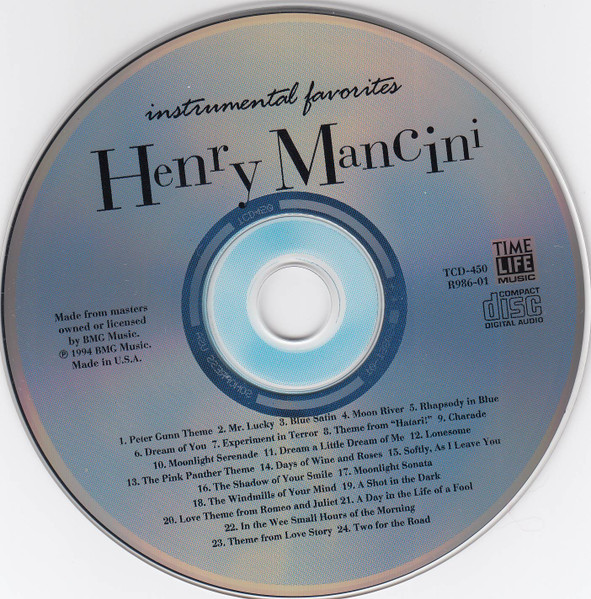 Henry Mancini - Instrumental Favorites (CD, Comp) (Near Mint (NM or M-)) - Image 2