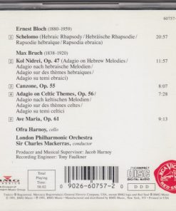 Alternative view of Ofra Harnoy, London Philharmonic Orchestra, Sir Charles Mackerras - Ernest Bloch / Max Bruch - Schelomo / Kol Nidrei (CD) (Near Mint (NM or M-))