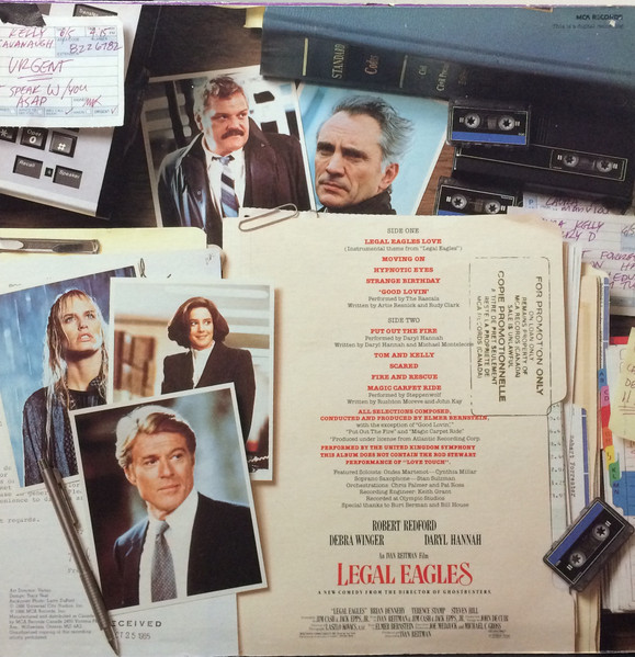 Various - Music From The Motion Picture Soundtrack - Legal Eagles (LP, Album) (Mint (M)) - Image 2
