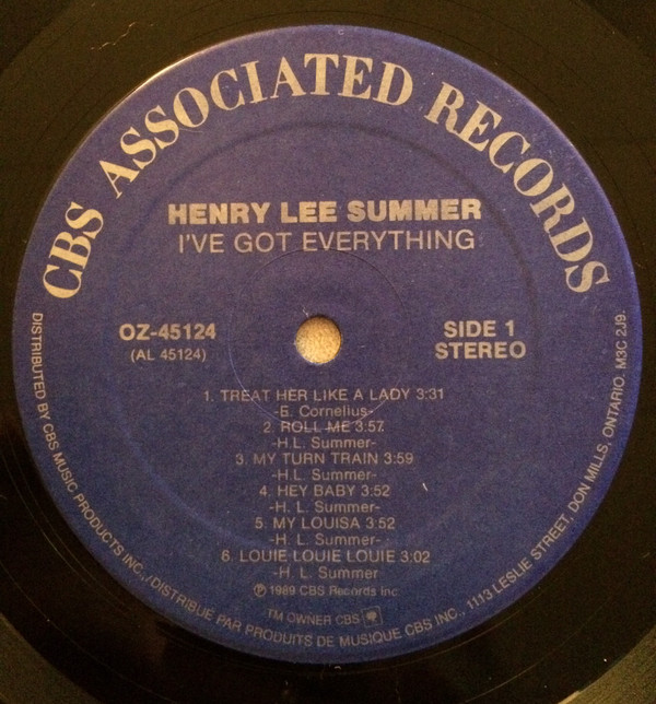 Henry Lee Summer - I've Got Everything (LP, Album) (Mint (M)) - Image 5