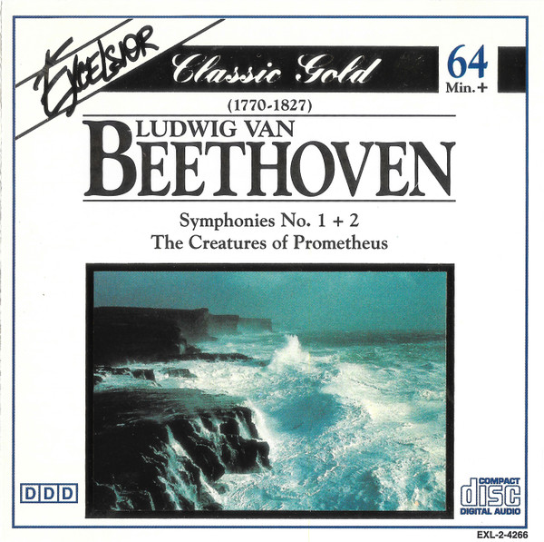 Ludwig van Beethoven - Symphonies No. 1 + 2 · The Creatures of Prometheus (CD, Comp) (Very Good Plus (VG+))