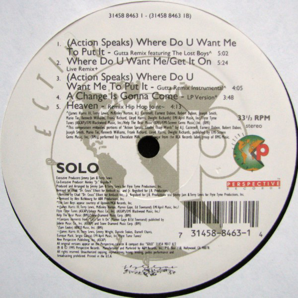 Solo (8) - Where Do U Want Me To Put It (12") (Mint (M)) - Image 2