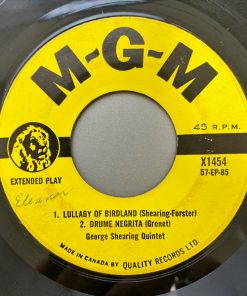 The George Shearing Quintet - Lullaby Of Birdland (7", EP) (Near Mint (NM or M-))