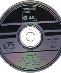 Georg Friedrich Händel – Emma Kirkby, Carolyn Watkinson, David Thomas (9), London Baroque, Charles Medlam - Aci, Galatea E Polifemo (Serenata A Tre, 1708) (2xCD, Album) (Near Mint (NM or M-)) - Image 3