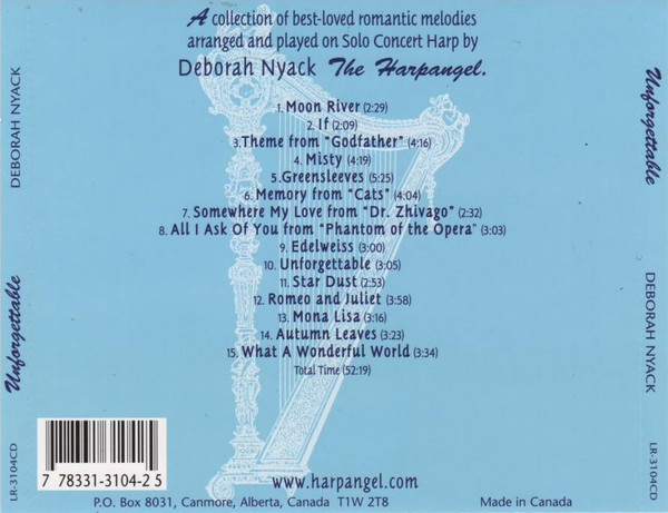 Deborah Nyack - Unforgettable (CD, Album) (Near Mint (NM or M-)) - Image 2