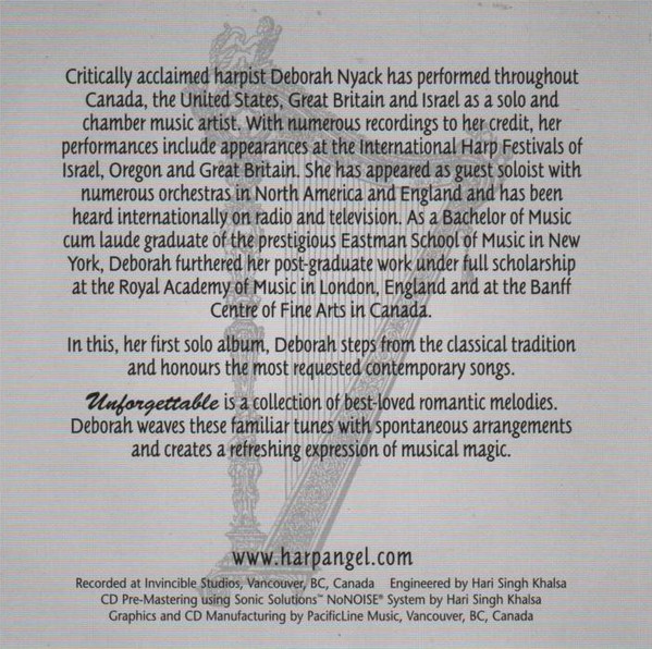 Deborah Nyack - Unforgettable (CD, Album) (Near Mint (NM or M-)) - Image 4