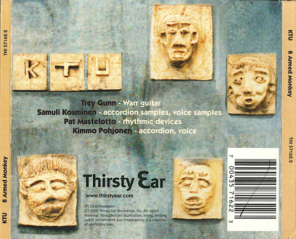 Ktu (2) - 8 Armed Monkey (CD, Album) (Near Mint (NM or M-)) - Image 2