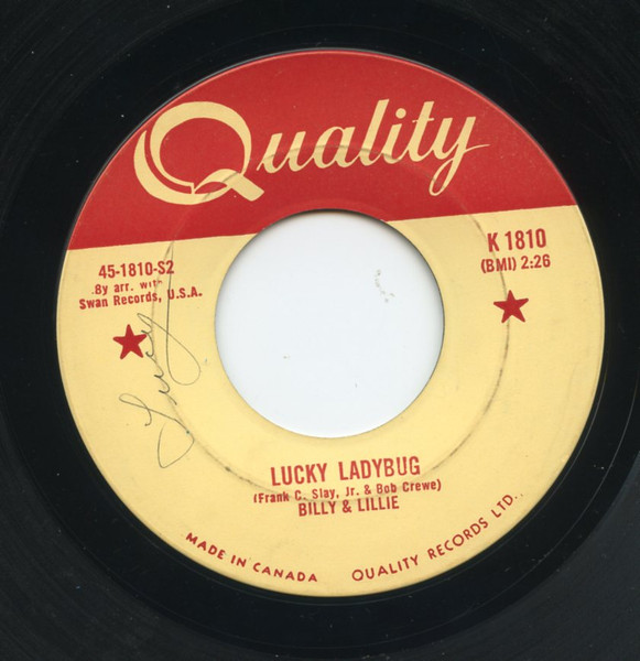 Billy & Lillie - I Promise You / Lucky Ladybug (7", Single) (Near Mint (NM or M-)) - Image 2
