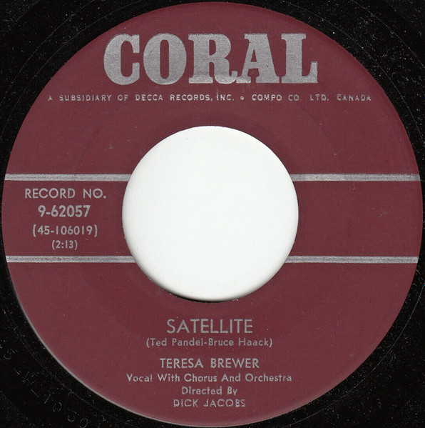 Teresa Brewer - The One Rose (That's Left In My Heart) / Satellite (7", Single, Mono) (Good (G)) - Image 2