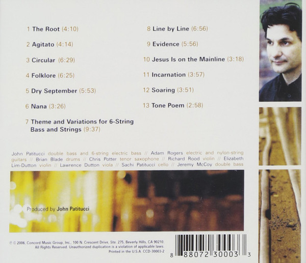 John Patitucci - Line By Line (CD, Album) (Near Mint (NM or M-)) - Image 2