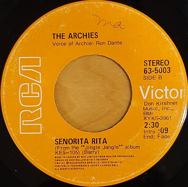 The Archies - Who's Your Baby? (7", Single) (Near Mint (NM or M-)) - Image 3