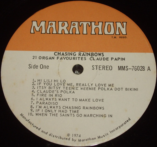 Claude Papin - Chasing Rainbows (LP, Album) (Mint (M)) - Image 3