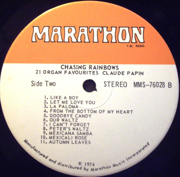 Claude Papin - Chasing Rainbows (LP, Album) (Mint (M)) - Image 4