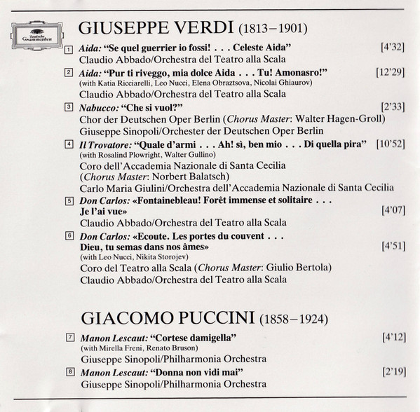 Giuseppe Verdi & Giacomo Puccini / Placido Domingo - Verdi & Puccini (CD, Comp) (Near Mint (NM or M-)) - Image 4