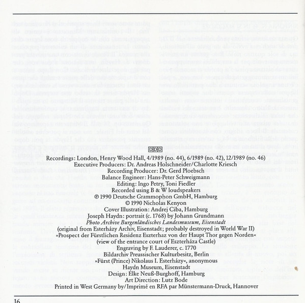 Joseph Haydn - The English Concert, Trevor Pinnock - The "Sturm & Drang" Symphonies - Volume 5 "Trauer" (CD) (Near Mint (NM or M-)) - Image 4