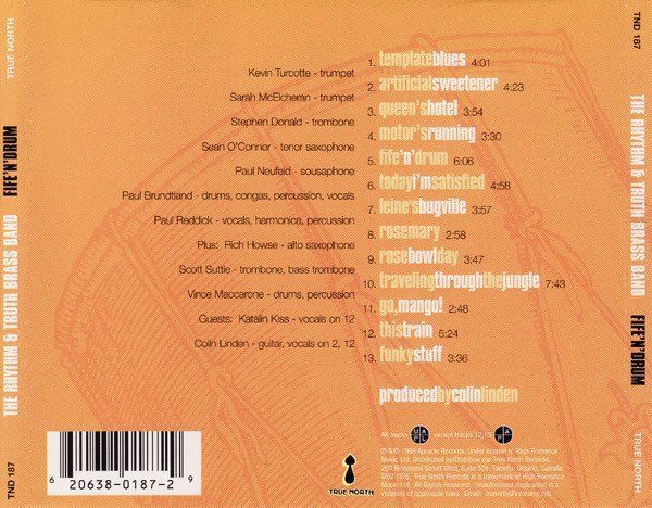 The Rhythm & Truth Brass Band - Fife 'N' Drum (CD, Album) (Near Mint (NM or M-)) - Image 2