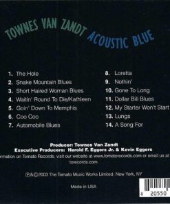 Alternative view of Townes Van Zandt - Acoustic Blue (CD, Album) (Very Good Plus (VG+))