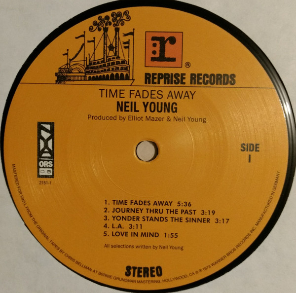 Neil Young - Time Fades Away (LP, Album, RE) (Mint (M)) - Image 3