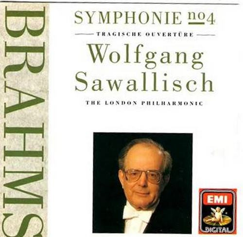 Johannes Brahms, London Philharmonic Orchestra, Wolfgang Sawallisch - Symphony No. 4 In E Minor, Op. 68 / Tragic Overture, Op. 81 (CD, Album) (Near Mint (NM or M-))
