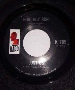 Alternative view of Just Us (7) - Sorry / Run, Boy Run (7") (Very Good Plus (VG+))