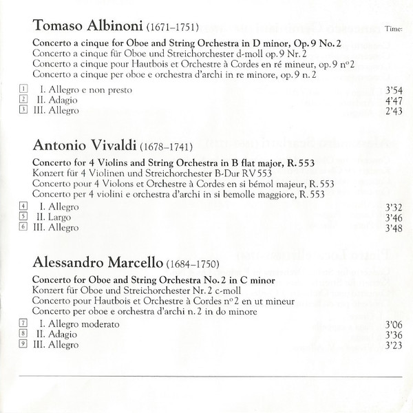 Jean-Claude Malgoire, Florilegium Musicum De Paris, I Solisti Veneti, Claudio Scimone - Baroque In Italy (CD, Album, Comp) (Near Mint (NM or M-)) - Image 4