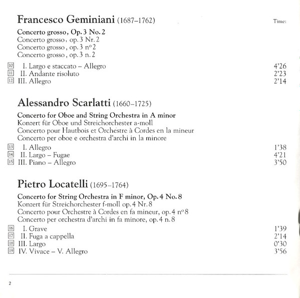Jean-Claude Malgoire, Florilegium Musicum De Paris, I Solisti Veneti, Claudio Scimone - Baroque In Italy (CD, Album, Comp) (Near Mint (NM or M-)) - Image 5