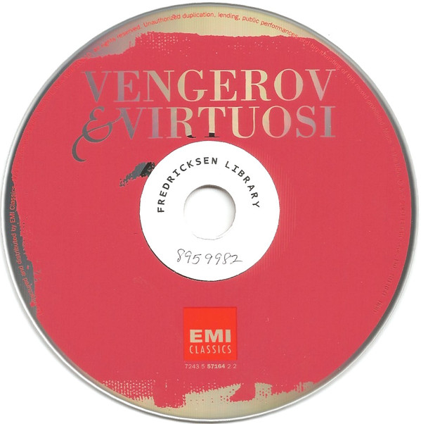Maxim Vengerov, Virtuosi - Vengerov & Virtuosi (CD, Album) (Near Mint (NM or M-)) - Image 3