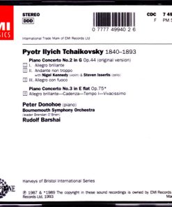 Alternative view of Pyotr Ilyich Tchaikovsky, Peter Donohoe, Nigel Kennedy - Steven Isserlis, Bournemouth Symphony Orchestra, Rudolf Barshai - Piano Concertos 2 & 3 (CD, Comp, RE) (Near Mint (NM or M-))