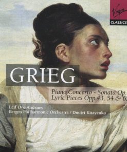 Edvard Grieg, Leif Ove Andsnes, Bergen Filharmoniske Orkester, Dimitrij Kitaenko - Piano Concerto - Sonata Op. 7 - Lyric Pieces Opp. 43, 54 & 65 (2xCD, Comp, RE) (Near Mint (NM or M-))