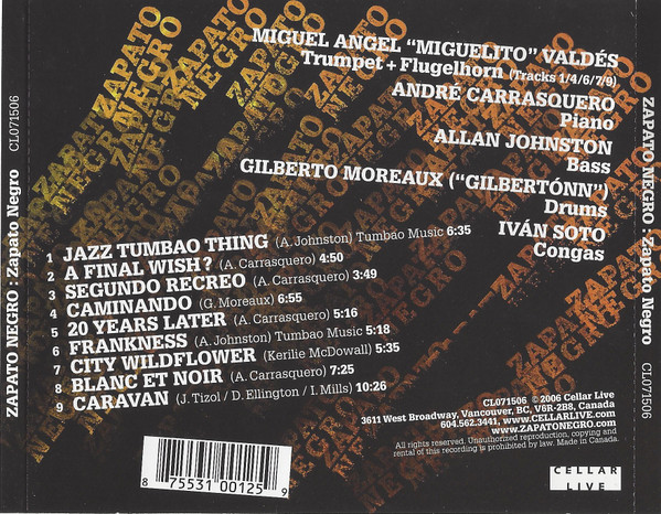 Zapato Negro - Zapato Negro (CD, Album) (Near Mint (NM or M-)) - Image 2