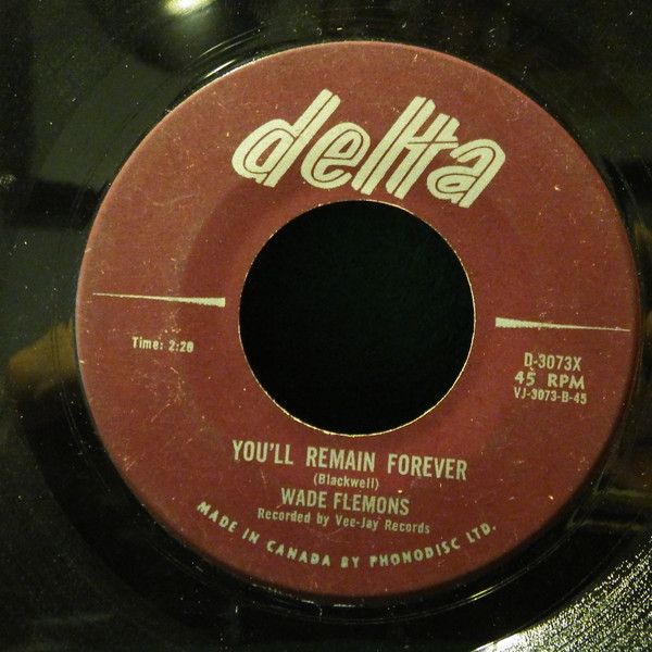 Wade Flemons - Hold Me Close / You'll Remain Forever (7", Single) (Near Mint (NM or M-)) - Image 2