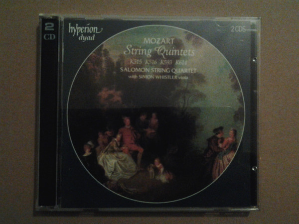 Wolfgang Amadeus Mozart, The Salomon Quartet, Simon Whistler - String Quintets K515, K516, K593, K614 (2xCD, Comp) (Near Mint (NM or M-)) - Image 2