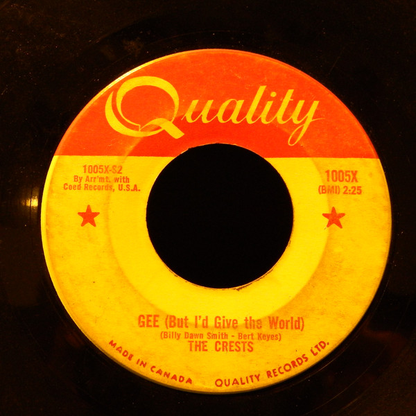 The Crests - Step By Step (7", Single) (Near Mint (NM or M-)) - Image 3
