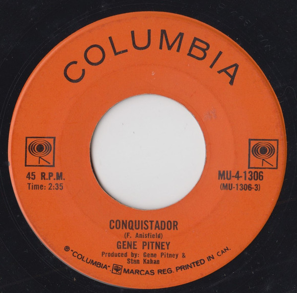 Gene Pitney - She's A Heartbreaker / Conquistador (7") (Near Mint (NM or M-)) - Image 2