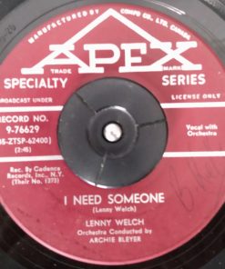 Lenny Welch - I Need Someone / You Don't Know Me (7", Single) (Very Good Plus (VG+))