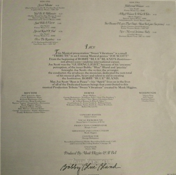 Bobby Bland - Sweet Vibrations (LP, Album) (Mint (M)) - Image 5