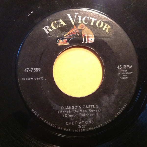 Chet Atkins - Boo Boo Stick Beat / Django's Castle (7", Single) (Near Mint (NM or M-)) - Image 2