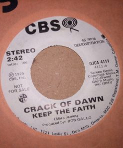 Crack Of Dawn - Keep The Faith (7", Single, Mono, Promo) (Near Mint (NM or M-))
