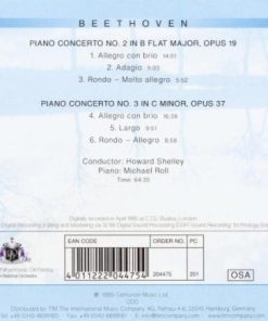 Alternative view of Royal Philharmonic Orchestra, Howard Shelley, Michael Roll, Ludwig van Beethoven - Piano Concertos: No. 2 In B Flat Major, Opus 19 / No. 3 In C Minor, Opus 37 (CD, Album) (Near Mint (NM or M-))