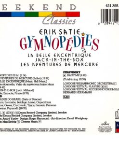 Erik Satie - Gymnopédies - La Belle Excentrique - Jack-In-The-Box - Les Aventures De Mercure (CD, Comp, RE) (Near Mint (NM or M-)) - Image 4
