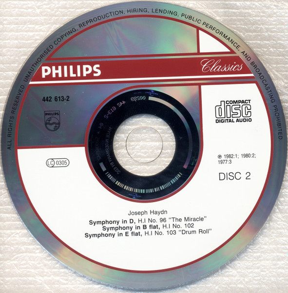 Joseph Haydn - Sir Colin Davis, Concertgebouworkest - The London Symphonies, Vol. 1 (Nos. 95 · 96 · 98 · 102 · 103 · 104) (2xCD, Comp, RE, RM) (Near Mint (NM or M-)) - Image 5