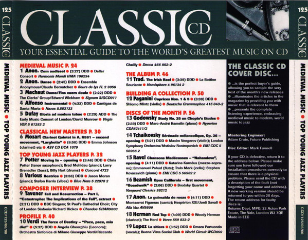 Various - Medieval Music • Top Young Jazz Players (CD, Comp) (Near Mint (NM or M-)) - Image 2