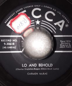 Alternative view of Carmen McRae - Invitation / Lo And Behold (7", Single) (Very Good Plus (VG+))
