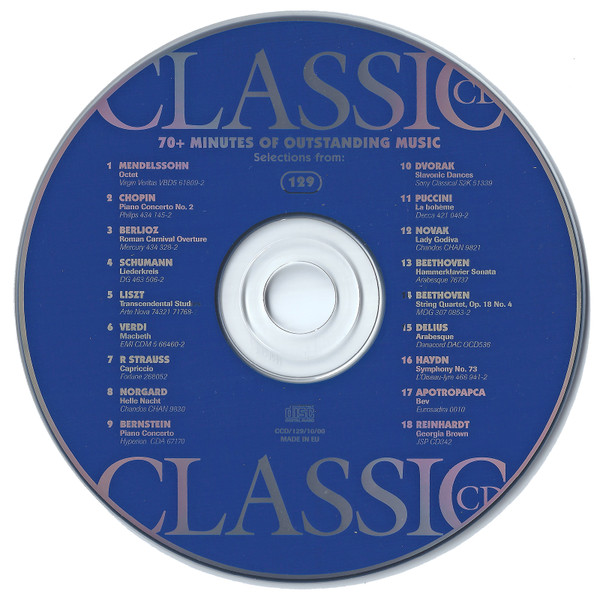 Various - Classic CD 129 - The Best Music Of The Early Romantic Era (CD, Comp, Promo) (Near Mint (NM or M-)) - Image 3