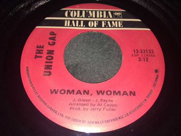 Gary Puckett & The Union Gap - Woman, Woman / Young Girl (7", Single, RE) (Near Mint (NM or M-))