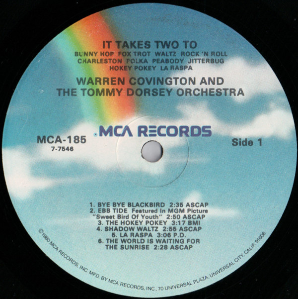 Warren Covington And Tommy Dorsey And His Orchestra - It Takes Two To... (LP, Album, RE, RP) (Mint (M)) - Image 3