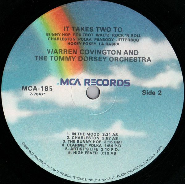 Warren Covington And Tommy Dorsey And His Orchestra - It Takes Two To... (LP, Album, RE, RP) (Mint (M)) - Image 4