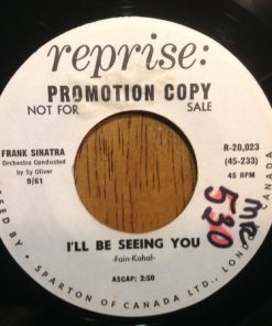 Frank Sinatra - I'll Be Seeing You (7", Single, Promo) (Very Good Plus (VG+))