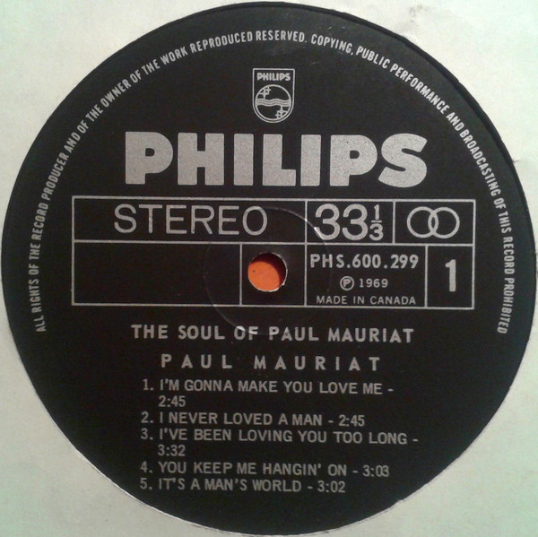 Paul Mauriat And His Orchestra - The Soul Of Paul Mauriat (LP, Album) (Mint (M)) - Image 3
