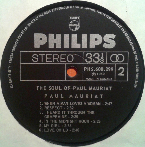 Paul Mauriat And His Orchestra - The Soul Of Paul Mauriat (LP, Album) (Mint (M)) - Image 4